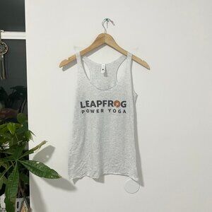 Leap Frog Power Yoga Gray Muscle Tank Size XS